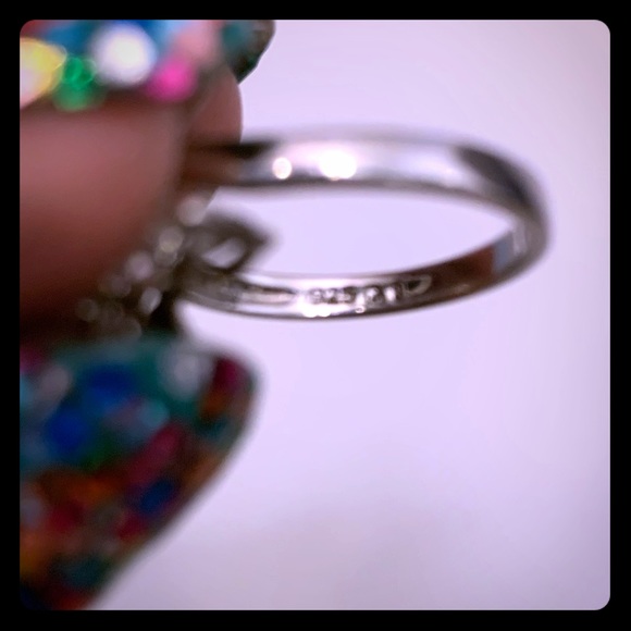 925/CZ butterfly ring - Picture 4 of 4